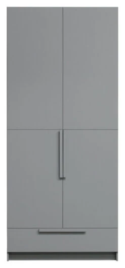 WOOOD Pure Garderobeskap 215x95x60 - Grå