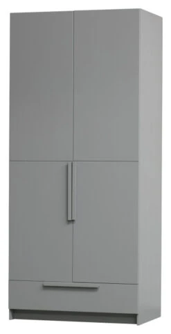 WOOOD Pure Garderobeskap 215x95x60 - Grå 10 WOOOD Pure Garderobeskap 215x95x60 - Grå -UNOLIVING Butikk woood pure garderobeskab 215x95x60 graa EE03641 4 4326