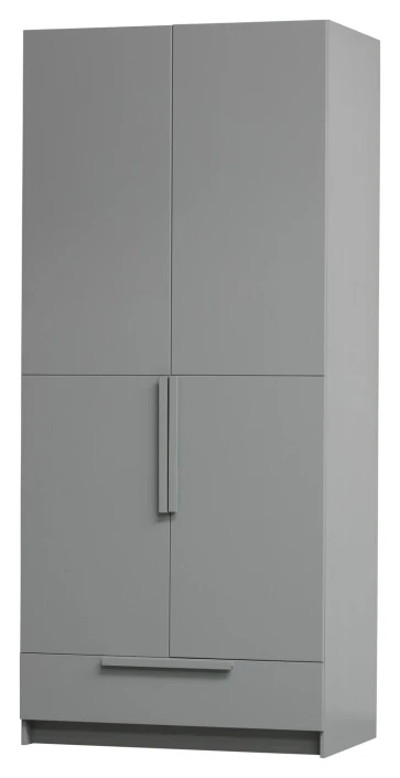 WOOOD Pure Garderobeskap 215x95x60 - Grå 4 WOOOD Pure Garderobeskap 215x95x60 - Grå - Bilde 4