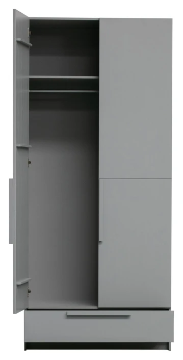 WOOOD Pure Garderobeskap 215x95x60 - Grå 5 WOOOD Pure Garderobeskap 215x95x60 - Grå - Bilde 5