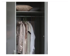 WOOOD Pure Garderobeskap 215x95x60 - Grå 13 WOOOD Pure Garderobeskap 215x95x60 - Grå -UNOLIVING Butikk woood pure garderobeskab 215x95x60 graa EE03641 7 ce00