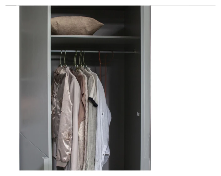 WOOOD Pure Garderobeskap 215x95x60 - Grå 7 WOOOD Pure Garderobeskap 215x95x60 - Grå - Bilde 7