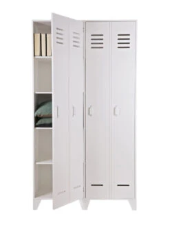 Woood - Stijn Garderobeskap - Hvit 8 Woood - Stijn Garderobeskap - Hvit -UNOLIVING Butikk woood stijn garderobeskab hvid garderobeskabe EE00575 3 543a