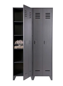 Woood - Stijn Garderobeskap - Stålgrå 10 Woood - Stijn Garderobeskap - Stålgrå -UNOLIVING Butikk woood stijn garderobeskab staalgraa garderobeskabe EE00574 3 af42