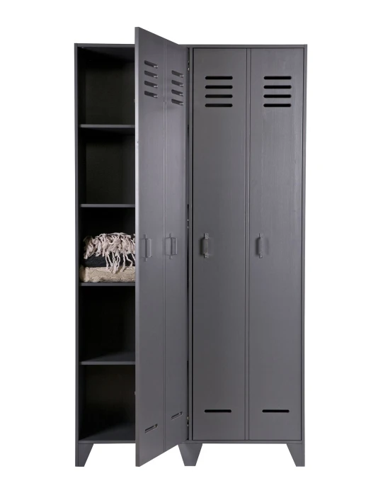 Woood - Stijn Garderobeskap - Stålgrå 3 Woood - Stijn Garderobeskap - Stålgrå - Bilde 3