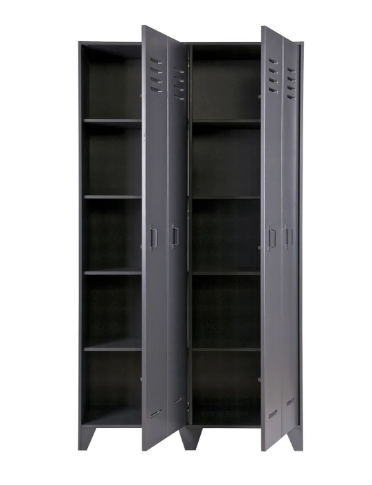 Woood - Stijn Garderobeskap - Stålgrå 4 Woood - Stijn Garderobeskap - Stålgrå - Bilde 4