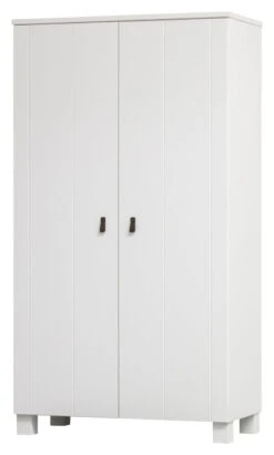 WOOOD Ties Garderobeskap 111x55 - Hvit -UNOLIVING Butikk woood ties garderobeskab 111x55 hvid EE03639 7 601f