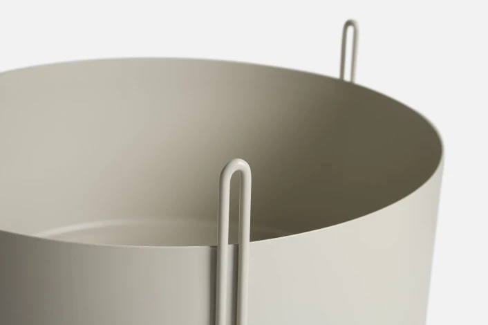 WOUD - Pidestall Flowerpot Large - Grå 3 WOUD - Pidestall Flowerpot Large - Grå - Bilde 3